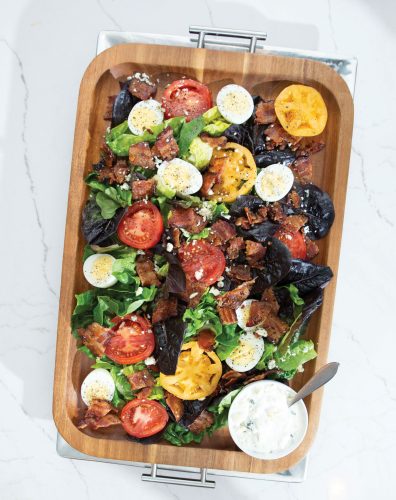BLT Salad with Chunky Blue Cheese Dressing Recipe